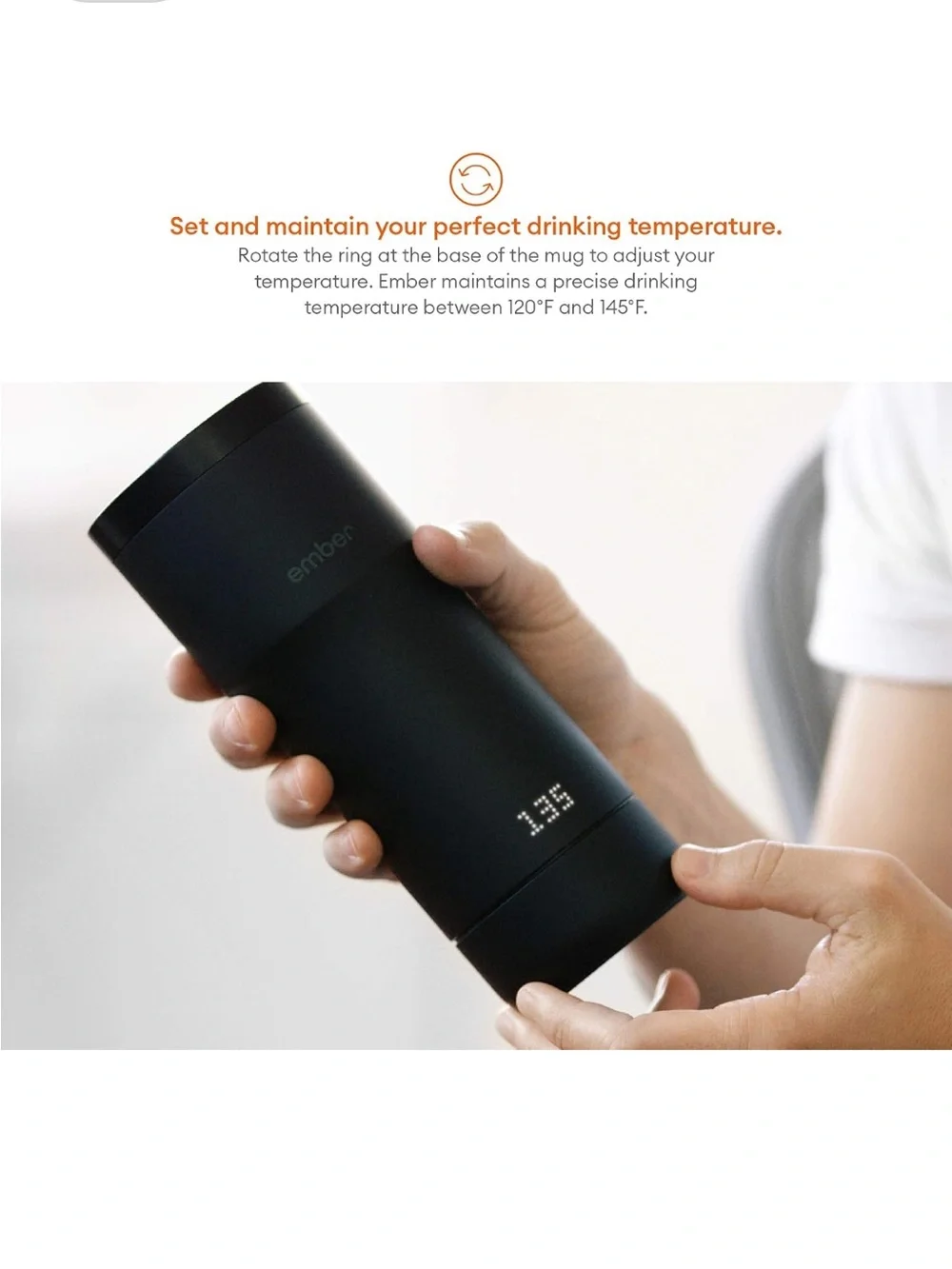 NEW Ember Temperature Control Travel Mug - Black
